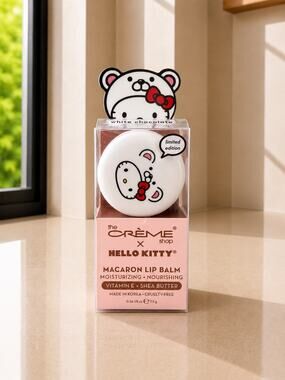 The Crème Shop Hello Kitty Macaron Lip Balm White Chocolate Limited Ed